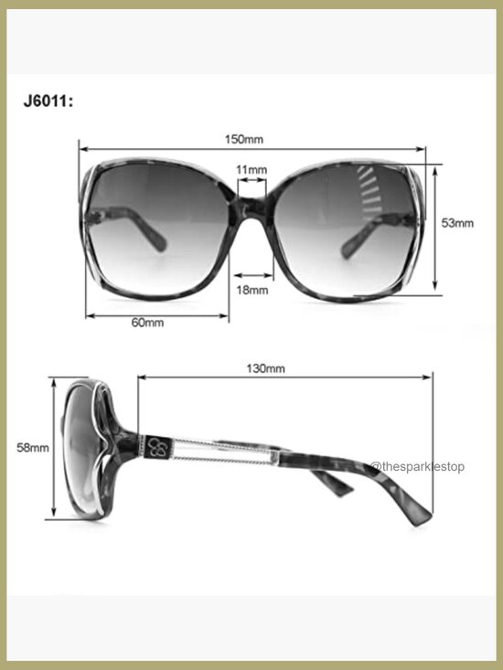 Butterfly Sunglasses with UV400 Protection, Lightweight Polycarbonate Frame